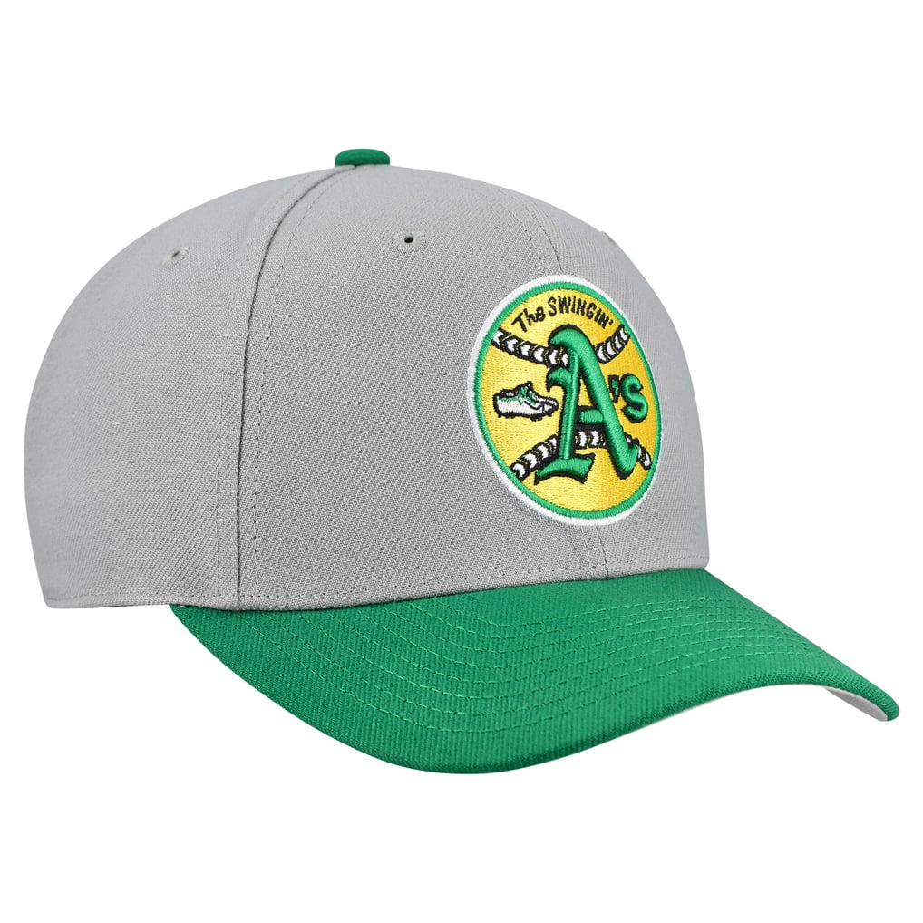  Oakland Athletics Mitchell & Ness Unisex Basic Coop Pro Adjustable Hat - Gray